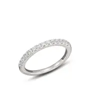 Diamond Band Ring in 14K White Gold, .50 ct. t. w.