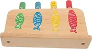 ZUNOXAZ Wooden Matching Game Set Bounce Stick Interactive Educational Toy for Children's Cognitive Development