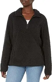[Amazon Essentials] Women's Polar Fleece Lined Sherpa Quarter-Zip Jacket