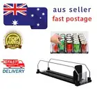 REFRIGERATOR CAN ORGANIZER Self Pushing Soda Can Water Bottle Storage Dispenser