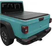 ALCYBD Hard Tri-fold Truck Bed Tonneau Cover Compatible with Compatible for Jeep Gladiator JT 2020 2021 2022 2023 2024 2025 5 ft Bed with Trail Rail System