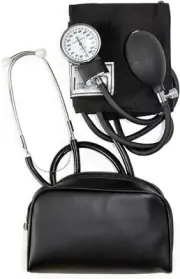 Manual Home Blood Pressure Monitor with Large Adult Cuff and Stethoscope, Cuff S