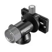 GM39 Gimbal Joint for Monopod Tripod Long Telephoto Lenses Metal Low Profile BallHead 360 Pan 90 Black