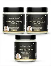 Diamond Facial Scrub For Removes Dirt & Tan Deep Cleansing Exfoliation Scrub (300 g)