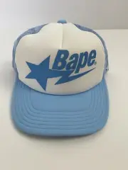 A Bathing Ape Bape Sta Mesh Cap Light Blue Mens