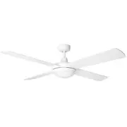 Brilliant Tempest DC 52" Ceiling Fan With LED Light and Remote - White