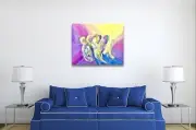 Original Abstract Modern Art Acrylic Painting on stretched canvas ~ 16x20”
