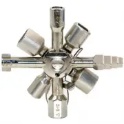 Multi Function Cross Wrench Square Triangle Key Set Silver Wrench Sets