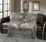 Virah Bella - Psalm 23:1,2 - Inspirational Tapestry Throw - 50"x60"