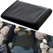 Pond Liner Underlayment 3x4m 4x6m 5x8m 8x10m 10x12m Preformed Pond Liners for Fish Pools, Fountains, Streams, Garden Landscaping, Black Pond Membrane(4x6m(13.1x19.7ft))