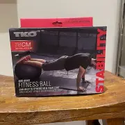 TKO Fitness Stability Exercise Ball 75 cm, Heavy Duty, New, Includes Pump