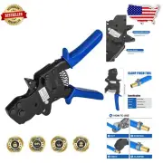 Ergonomic Pex Ratchet Clamp Tool for Tight Spaces - Laser Indicator Included