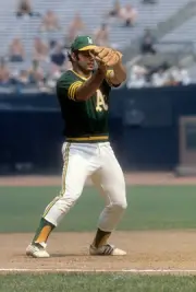 Sal Bando Oakland Athletics in action v the Baltimore Orioles at - 1974 Photo