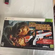 XBOX 360 Cabelas Dangerous Hunts 2011 Box Set Game + Top Shot Elite SEALED