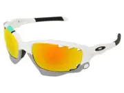 Oakley Racing Jacket 30 Years Sport Sunglasses OO9171-24 White/Fire, Black