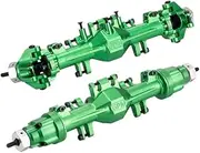 Aluminium 7075 Quick Release Front & Rear Axle Housing Kit for Losi 1/18 Mini LMT 4X4 Brushed Monster Truck RTR-LOS01026 Upgrade Parts - Green