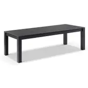 Santorini 2.5m Outdoor Rectangle Aluminium Dining Table 2.5m - Charcoal