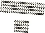 COHEALI 160pcs Evil Eye Charms for Jewelry Making Alloy Evil Eye Beads for Bracelets Necklaces Earrings Craft Projects Stylish Accessories Single Double Ear