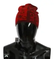 Costume National Chic Red Beanie Wool Blend - RRP 129.6 USD