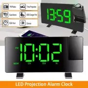 Digital Clock LED Display Desk Table Alarm Time Clock Home Modern Decor FM Radio