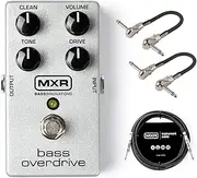 MXR M89 Bass Overdrive Bundle with MXR Instrument Cable and MXR Patch Cables