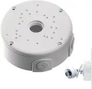 TQEBWUS Security Camera Junction Box Mount - Security Camera Bracket Outdoor,Base Junction Box, Waterproof Camera Cover for Dome Cameras and Solar Panel