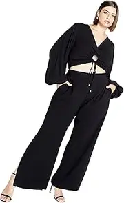 [City Chic] Women's Plus Size Pants - Tailored, Black, 24 Plus