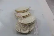 Home Window Weather Stripping Pack of 4 Rolls 11/16" w Double Helix
