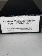 MOLECULAR MODEL SET 100 ATOM wooden chemistry biology biochem