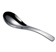 Stainless Steel Dinner Children Adult Deepen Thickened Large Capacity Soup Spoon-Silver - Silver