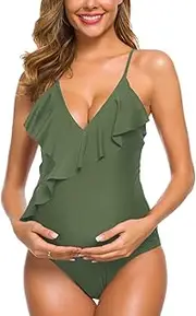 [Tempotrek] Women Two Piece Swimsuit Ruffle Swimwear Off Shoulder Bikini Set