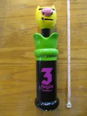 Beer Tap 3 Three Floyds Green on Black Gumball Head Handle Brand New