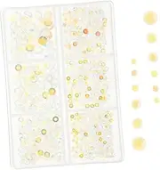 1 Box Rhinestone Nail Art Charms Manicure Ornaments Decorations for Nail Art Crafts Compartment