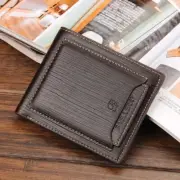 Slim Men's Wallet Leather Bifold Purse Business ID Credit Card Holder Billfold