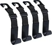 Car Purse Hook,Car Purse Hooks Backseat Organizer | Adjustable Bag Hanger Holder, Backseat Organizer Vehicle Accessories for Handbag Clothes Coats Hats