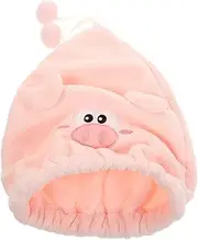 Baluue Luxurious Embroidered Hair Drying Cap Women's Shower Cap Cartoon Pattern Soft Hair Wrap Towel Multipurpose Bath Hat