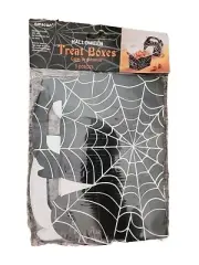Spider Web Carnival Haunted House Halloween Party Favor Paper Treat Boxes 5ct