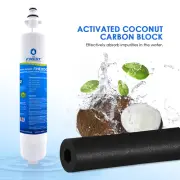 1x Fisher Paykel 847200 External Fridge water filter 100% coconut carbon block