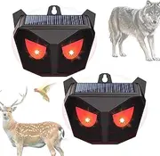 Solar Animal Repeller, Outdoor Animal Repeller, Solar Deer Repeller, Animal Repeller with LED Light, Yard Animal, Skunk Repeller, Deer Repeller for Plants, Solar-Powered Animal