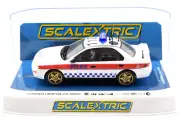 Scalextric Subaru Impreza WRX - Police Ed. 4x4 DPR W/ Lights 1/32 Slot Car C4429
