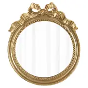 European Small Circular Mirror Cosmetic Make-up Dressing Mirror Decor For Bedroom Living Room