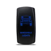 Rocker Switch for Jeep JK Windshield Lights Symbol - Blue LED