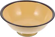 TIDTALEO Enamel Ramen Bowl Retro Design Multiuse Soup and Rice Bowl for Quick Meals Kitchen Supplies for Home Use for Noodles Salad and More
