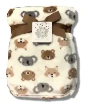 BLANKET PLUSH - LITTLE JOY BOYS 243 - BEARS KOALA - BABY TODDLER CRIB STROLLER
