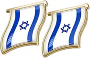 [MOBUTOFU] Flag Pin Israel Flag Brooch Brooch Pins Patriotic Badge Collectible Random Style