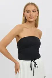 Black Supersoft Bandeau bodysuit - Size 12M, Women's Bodysuit