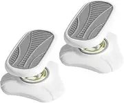 2pcs Footrest Under Desk Foot Stool Wheels for Office Bedroom Bathroom Ergonomic Heavy Duty Platform for Relaxation Support Elegant White Design