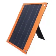 Solar Charging Panel with USB A USB C Outputs for Emergency Lighting