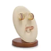Solid Wood Jewelry Display Stand Jewelry Earrings Ring Stand Display Showcase...