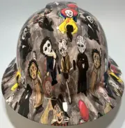 New Full Brim Hard Hat Custom Hydro Dipped HORROR MOVIE KIDS